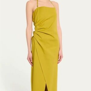 A.L.C. Charlotte Gathered Halter Midi Dress - NWT